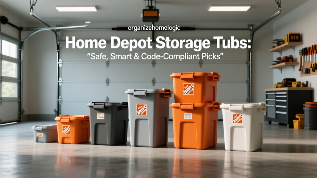 Home Depot Storage Tubs: Safe, Smart & Code-Compliant Picks