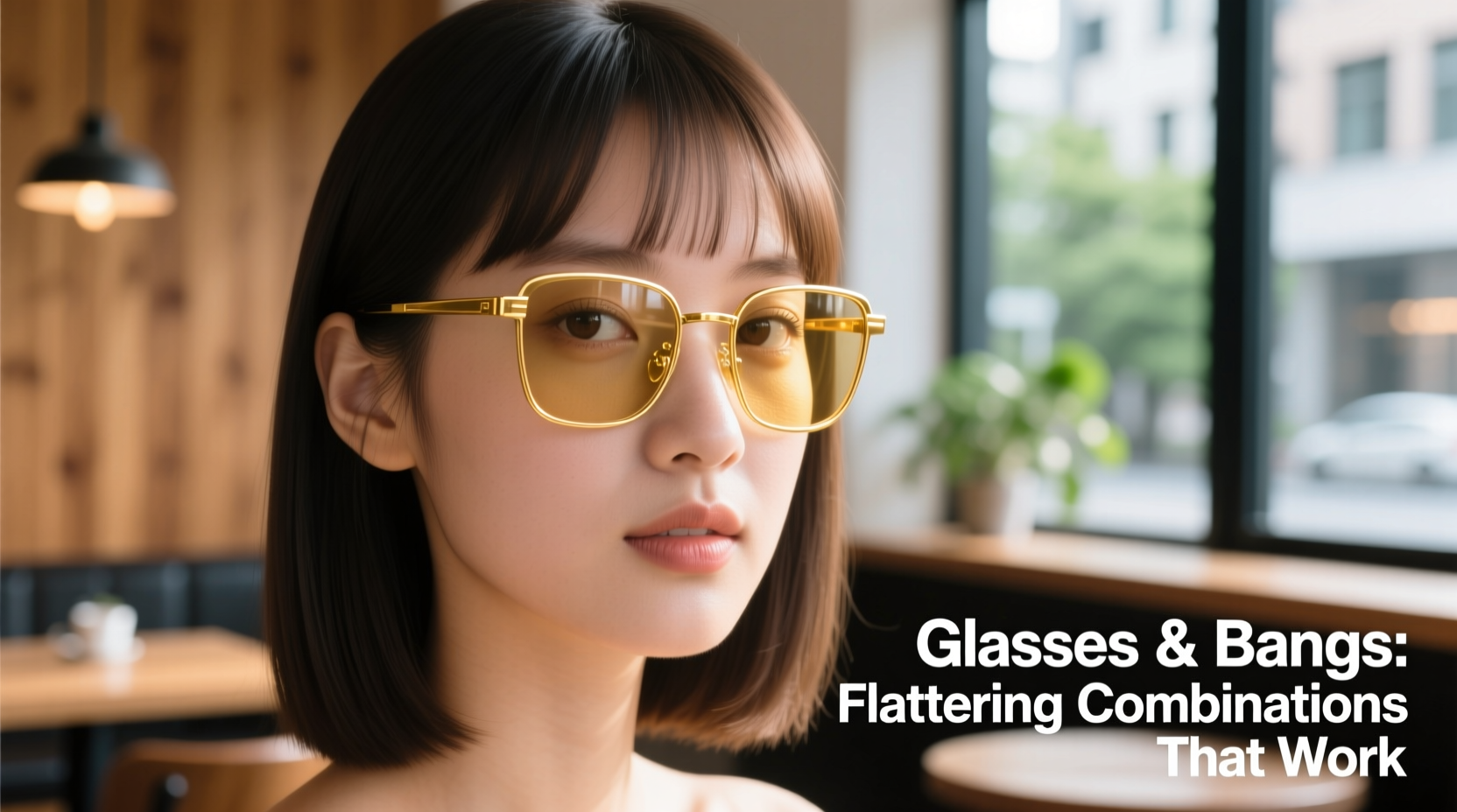 how to style glasses when you have bangs flattering combinations that work