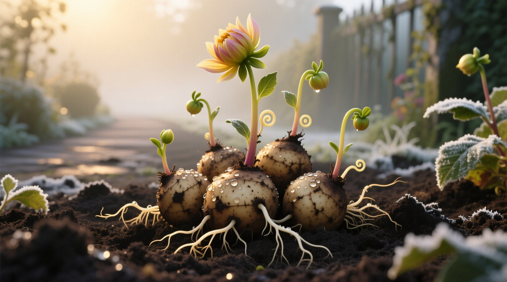 wake up dahlia tubers
