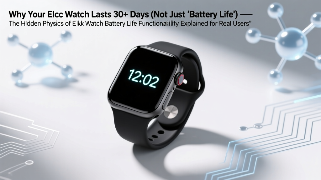 Why Your E Ink Watch Lasts 30+ Days (Not Just 'Battery Life') — The Hidden Physics of E Ink Watch Battery Life Functionality Explained for Real Users