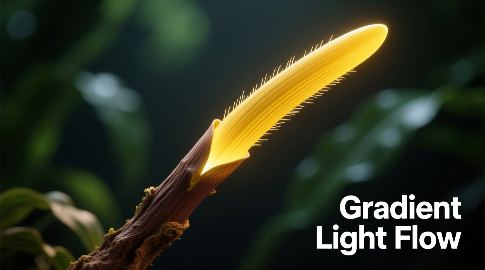 how to create a gradient lighting effect from trunk to tip