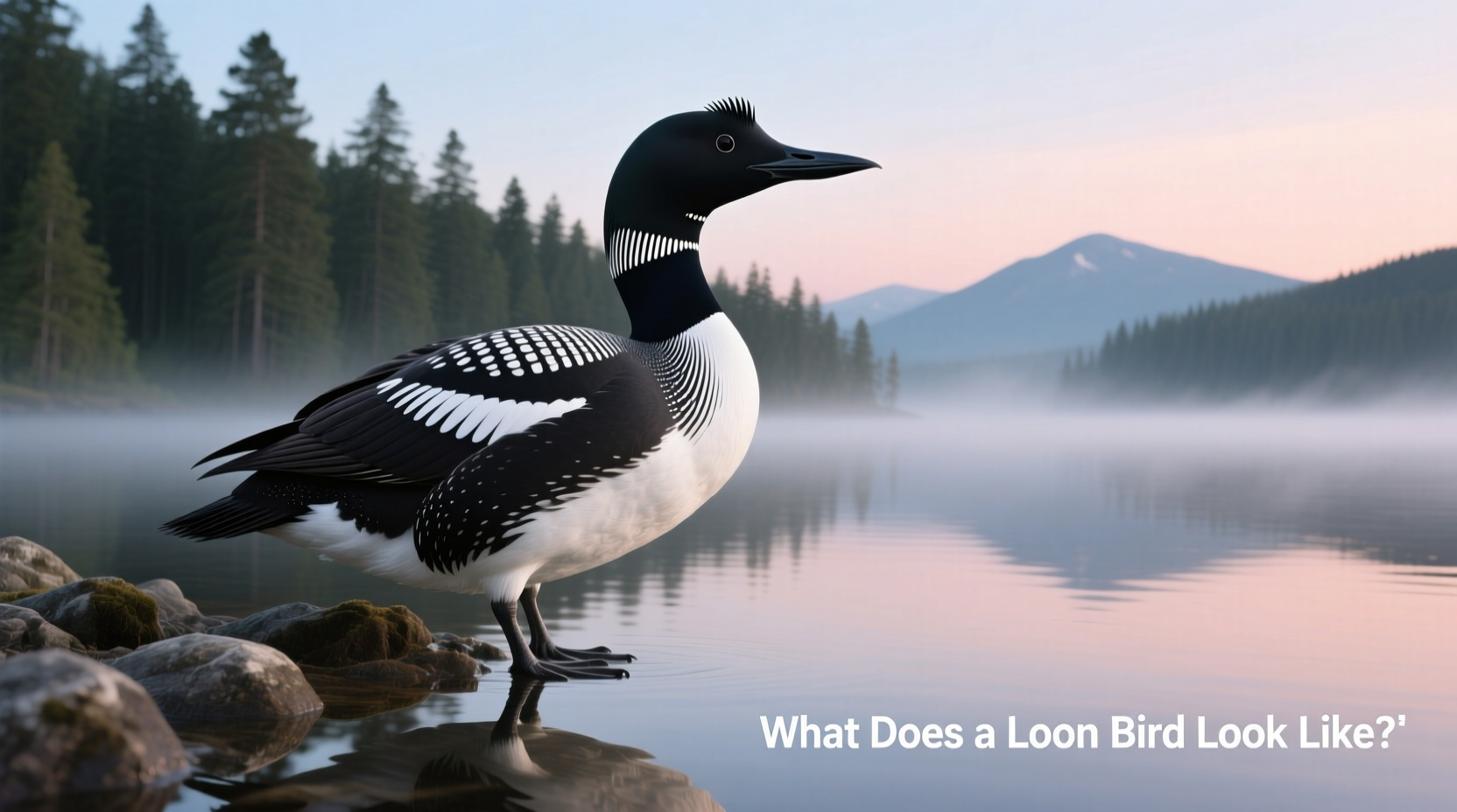 what does a loon bird look like