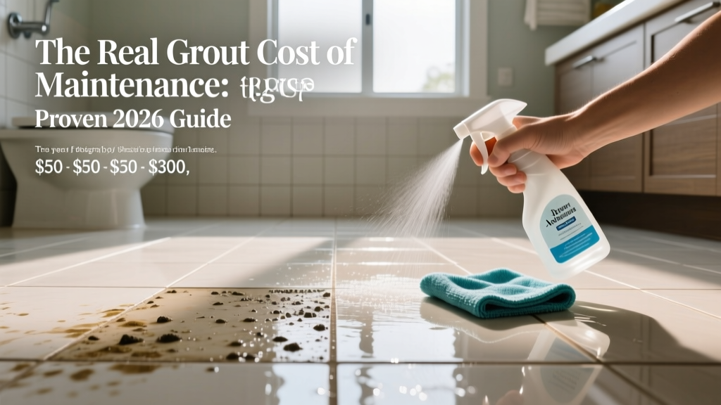 The Real Grout Cost of Maintenance: Proven 2026 Guide