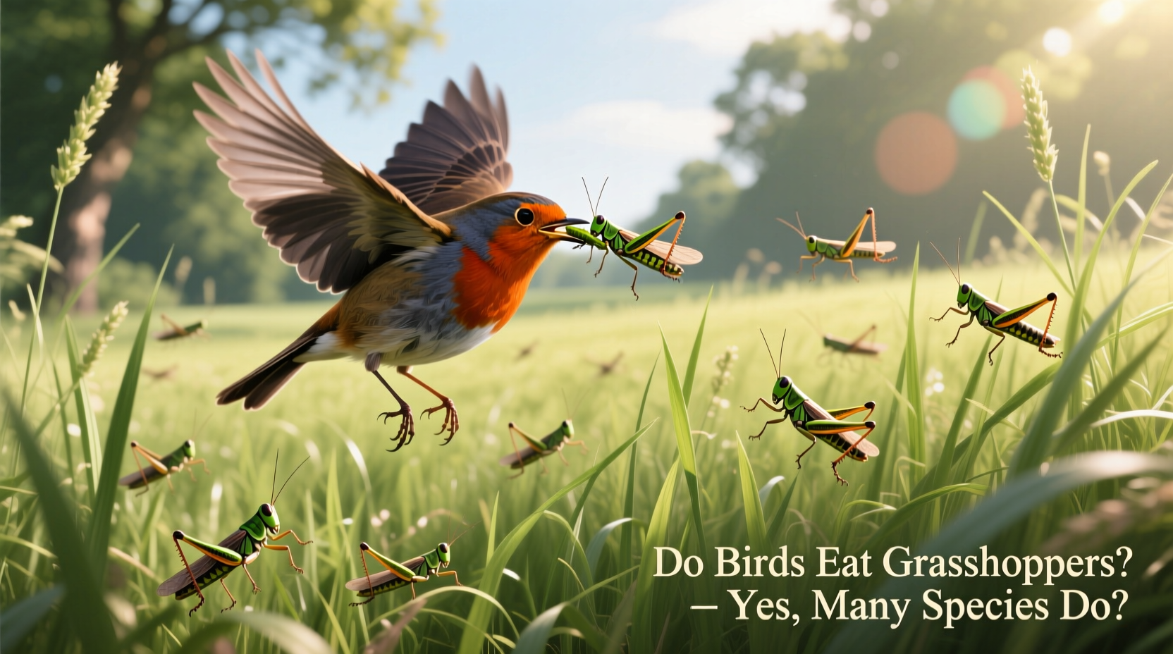 do birds eat grasshoppers