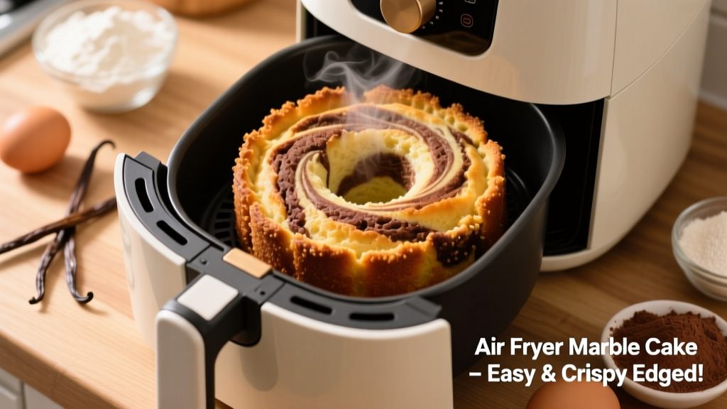 Air Fryer Marble Cake: Easy, Crispy-Edged & Moist