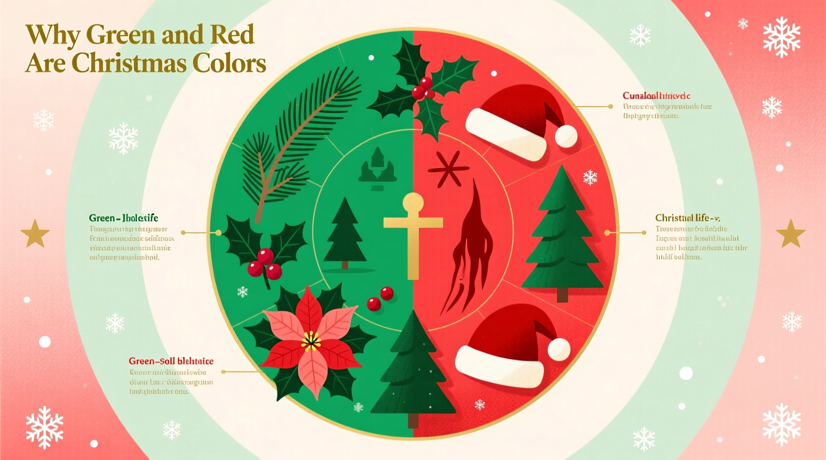 why is green and red christmas colors