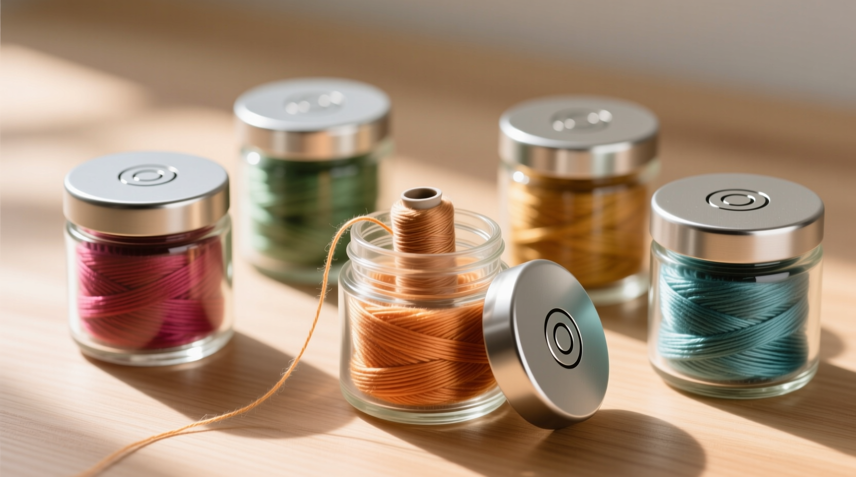eco friendly dental floss silk in glass wins