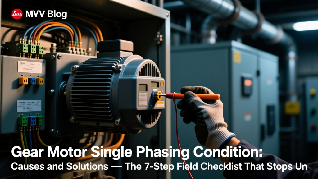 Gear Motor Single Phasing: 7-Step Field Checklist