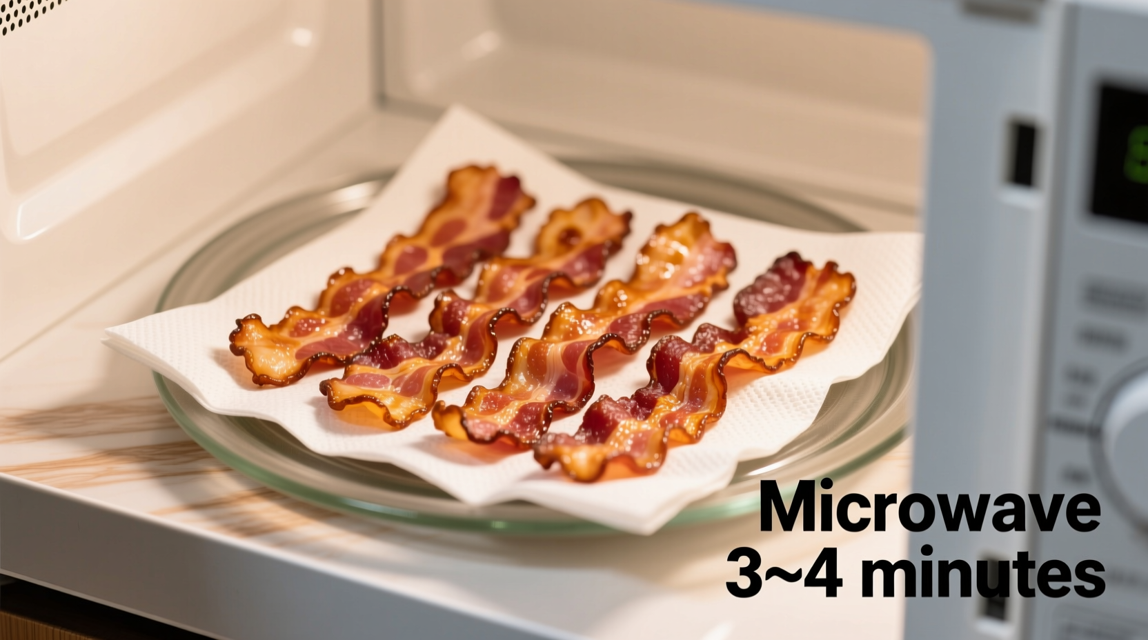 how long to cook bacon microwave