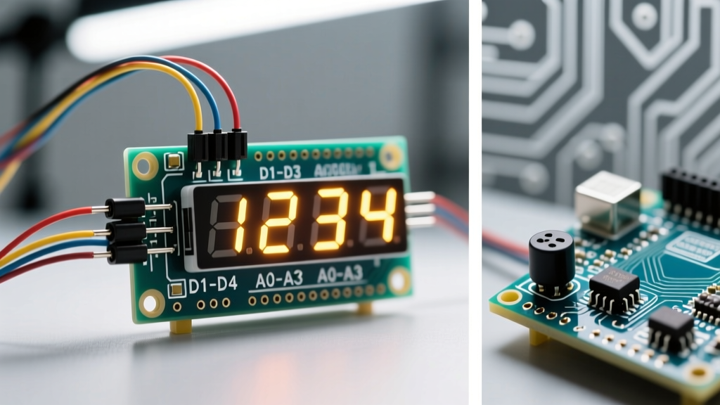 Arduino 4 Digit 7 Segment Display: Wiring, Multiplexing & Code