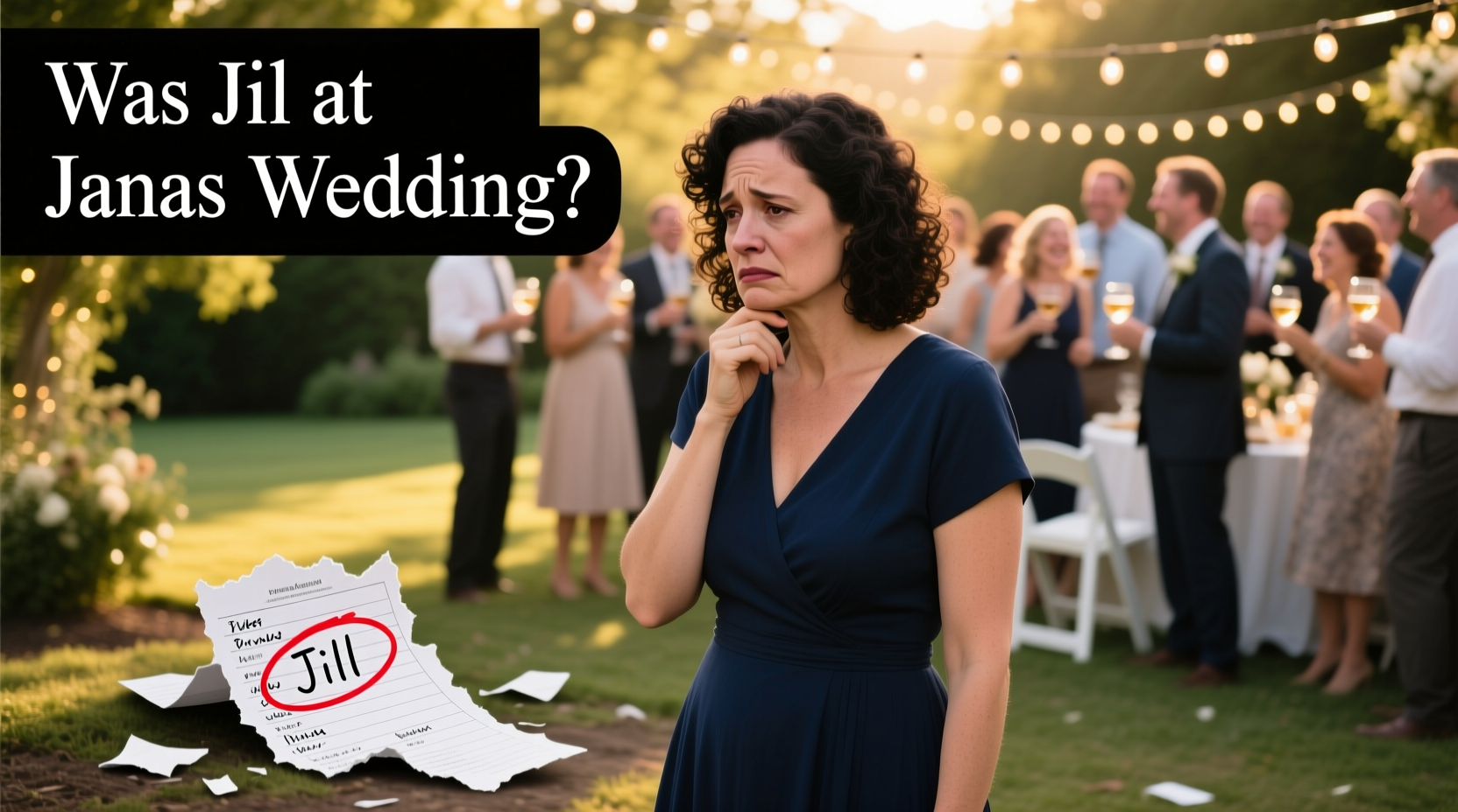 was jill at janas wedding