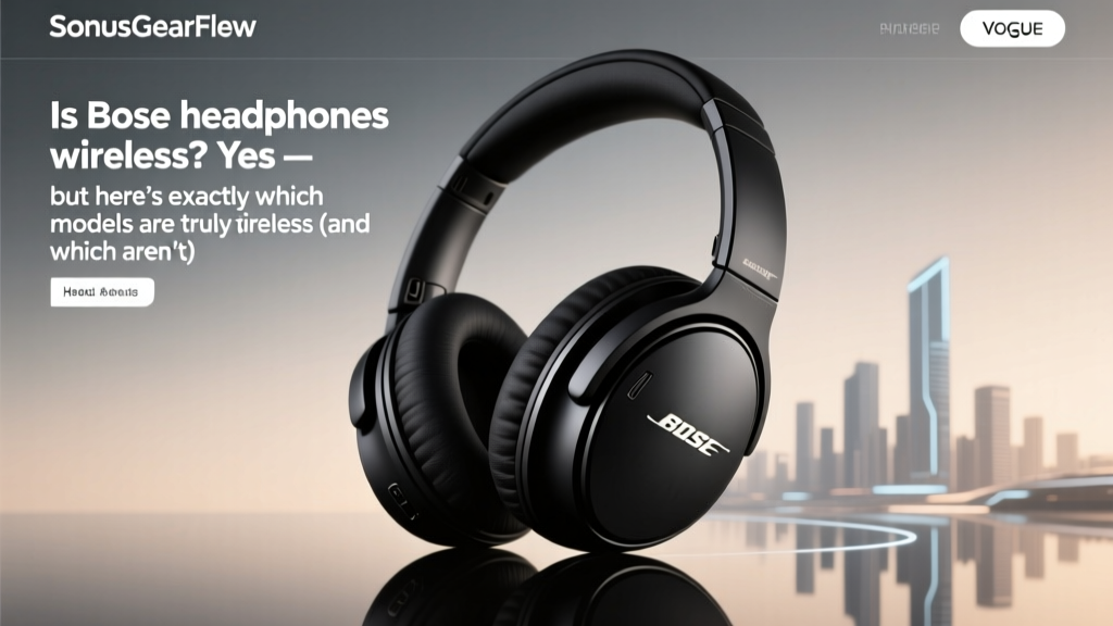 Bose Wireless Headphones: Which Models Are Truly Wireless?