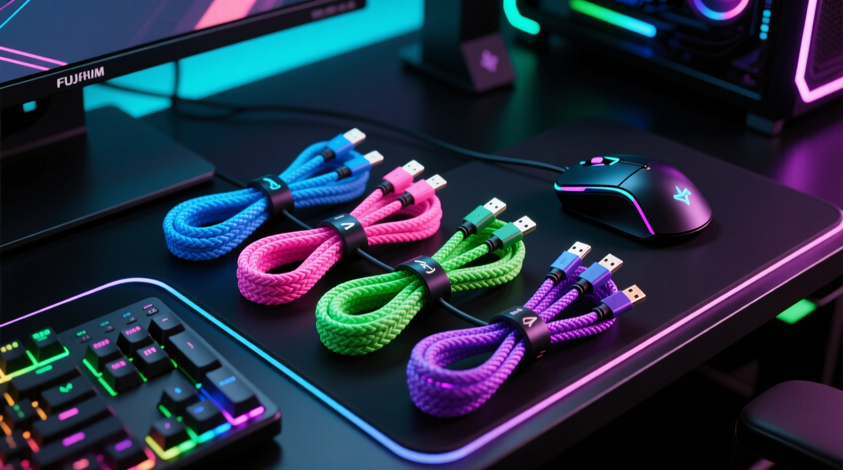 rgb matched controller cable organization