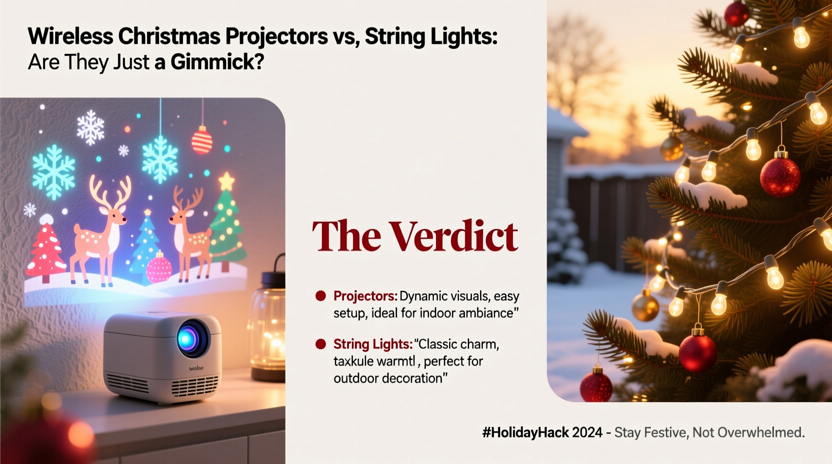 wireless christmas projectors vs string lights are they just a gimmick