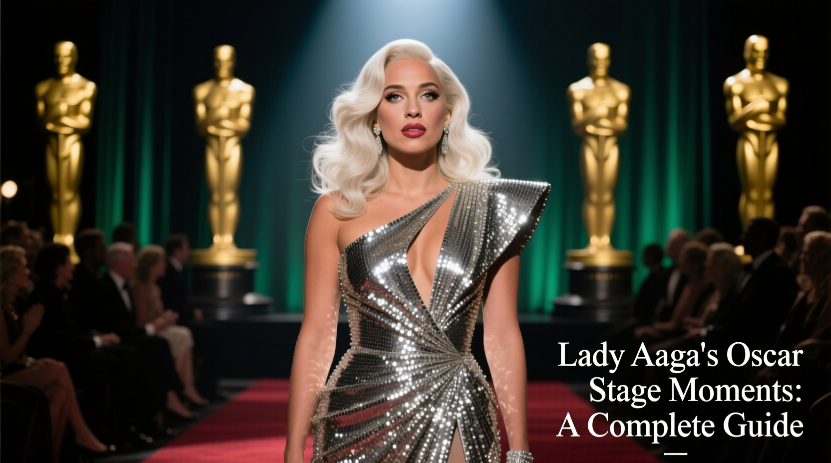 lady gaga on the oscar stage