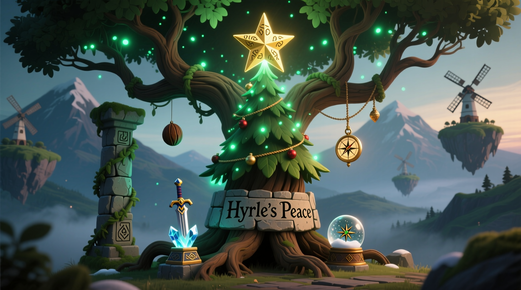 how to create a christmas tree theme based on your favorite video game