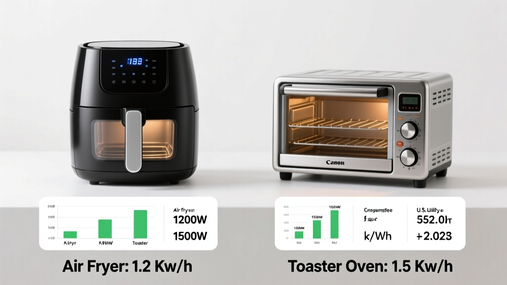 Air Fryer vs Toaster Oven Electricity Use: Real Data