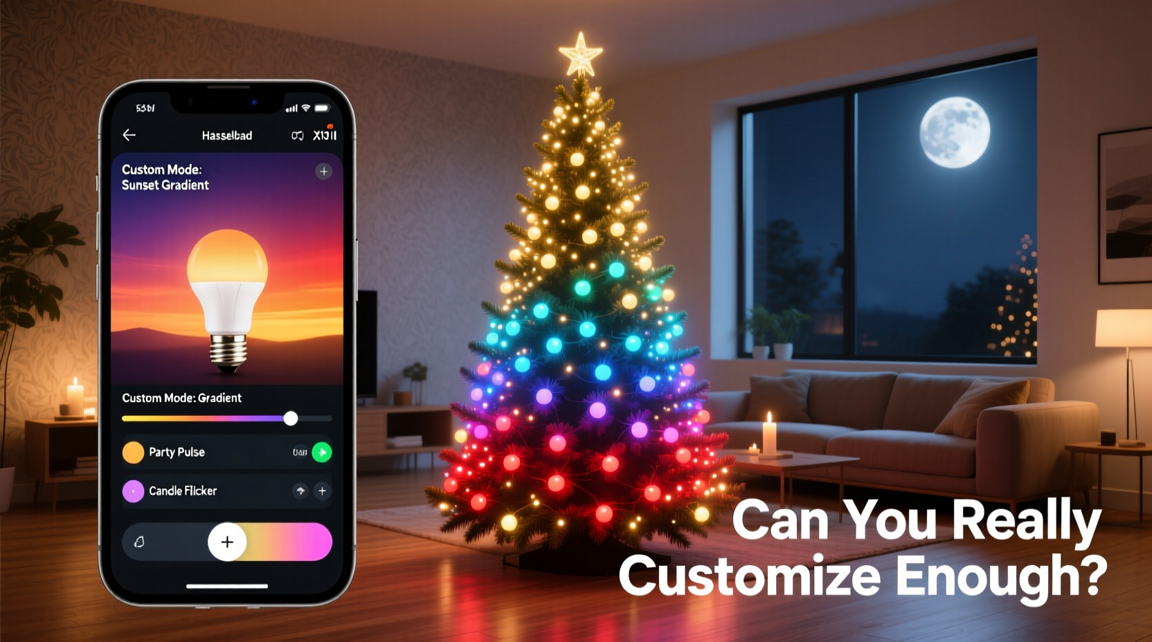 rgb smart bulb christmas tree vs fixed color sets can you really customize enough