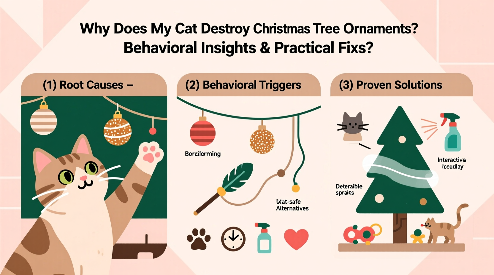 why does my cat destroy christmas tree ornaments behavioral insights and fixes