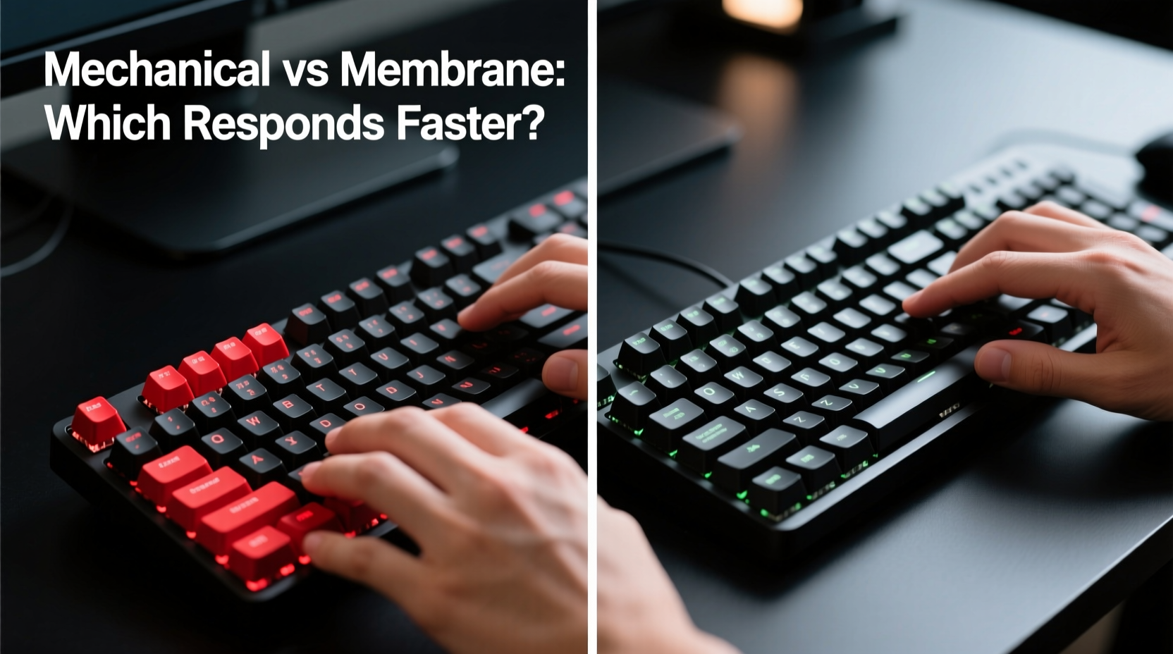 mechanical vs membrane gaming keyboards which responds faster