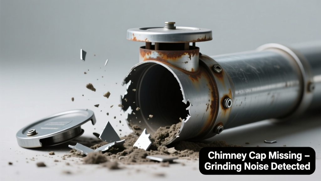 Chimney Cap Missing & Making Grinding Noise: Quick Diagnosis