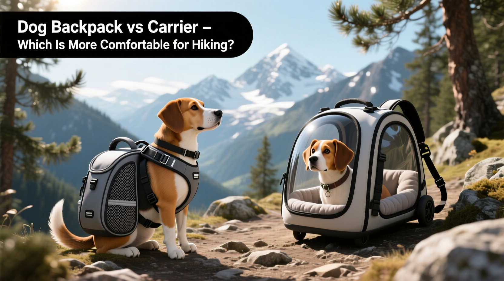 dog backpack vs carrier which is more comfortable for hiking trips