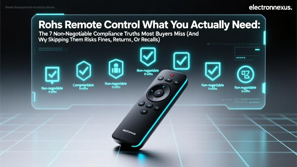 Rohs Remote Control What You Actually Need: The 7 Non-Negotiable Compliance Truths Most Buyers Miss (And Why Skipping Them Risks Fines, Returns, or Recalls)
