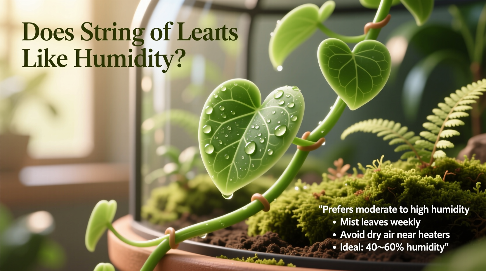 String of Hearts Humidity: 5 Care Tips | TheHomeSprouts