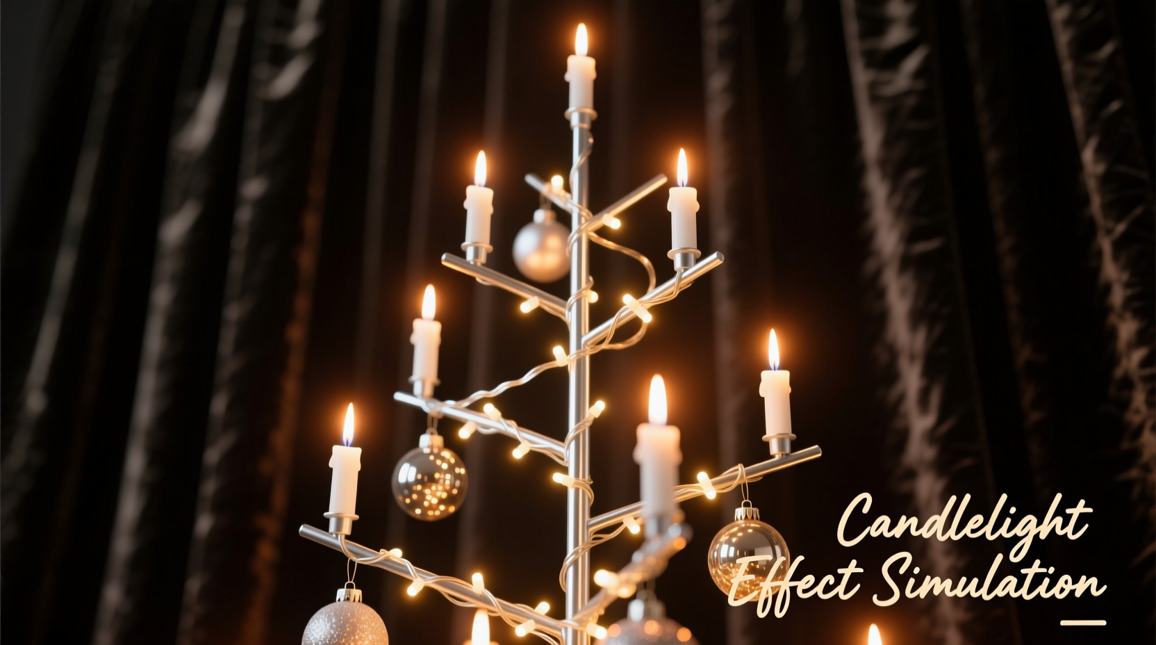 how to simulate candlelight effect with modern christmas tree lights