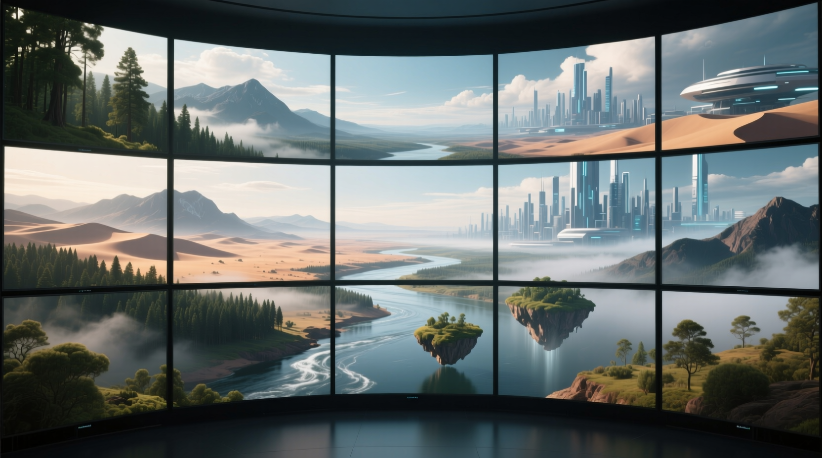 multiscape spans a single image across multiple desktop