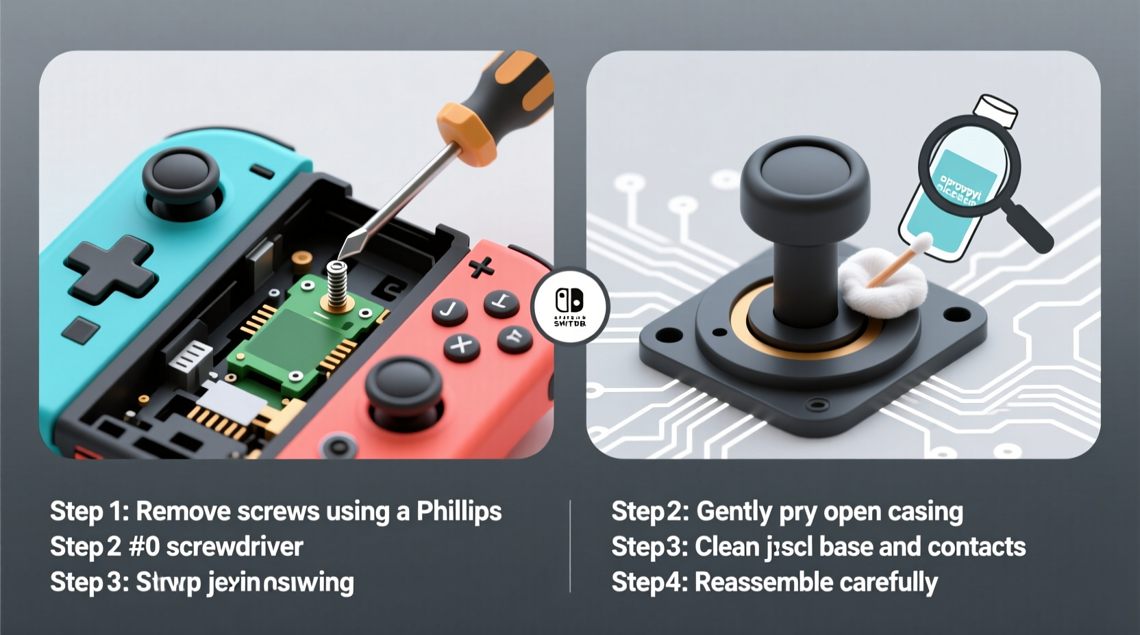 how to fix joystick drift on nintendo switch joy cons at home easily