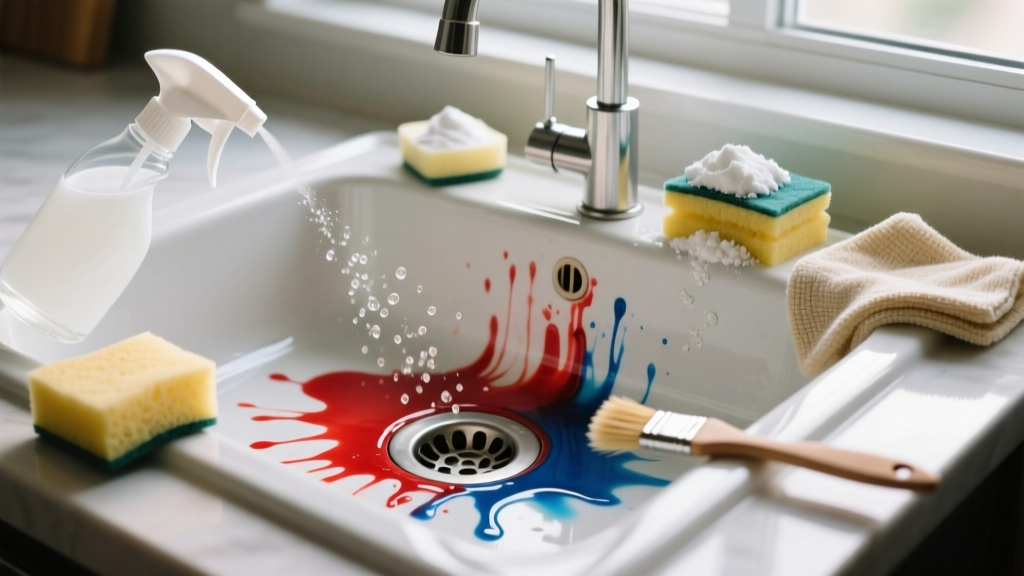 How to Get Food Coloring Out of Sink: 4 Proven Fixes