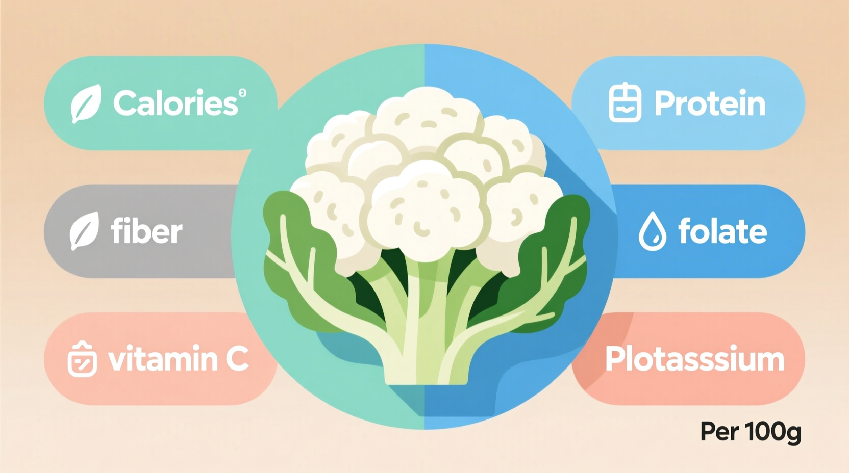 nutritional info cauliflower