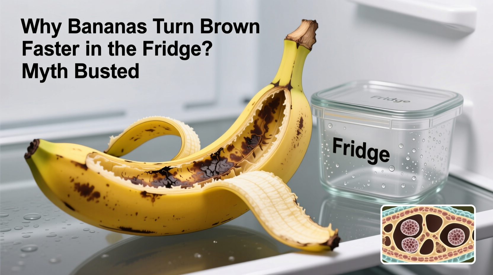 why do bananas turn brown faster in the fridge myth busted