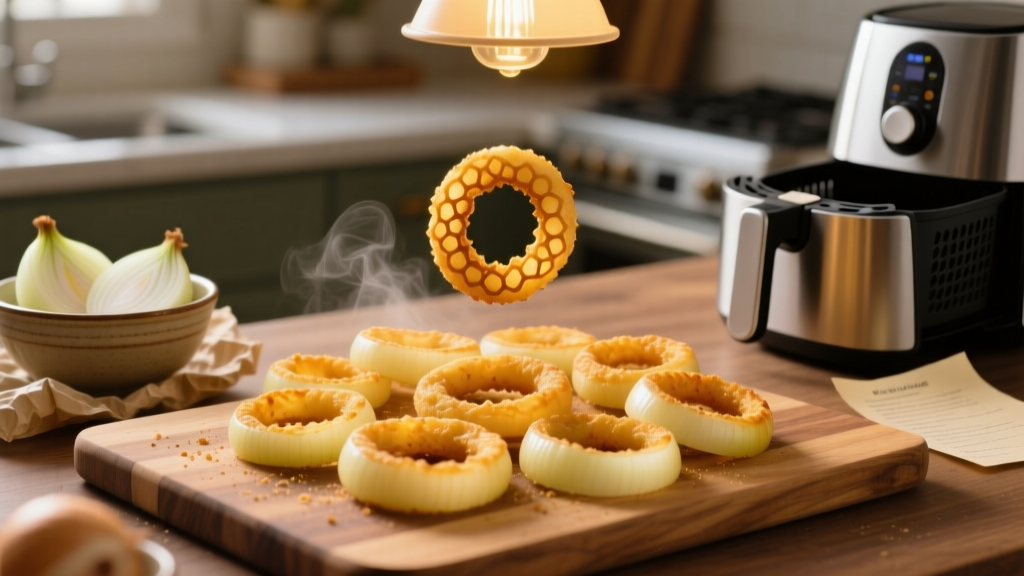 Crispy Egg-Free Onion Rings in Air Fryer (No Batter Fail!)