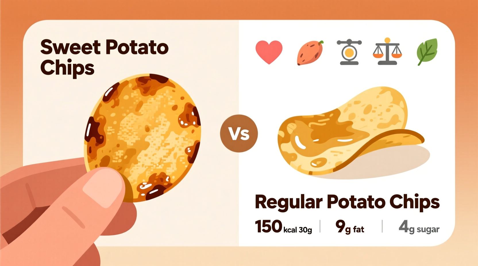 are sweet potato chips fattening