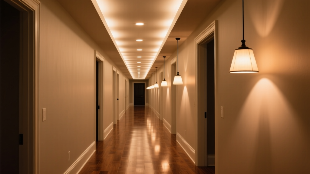 Recessed Lighting Layout for 12-Foot Hallways