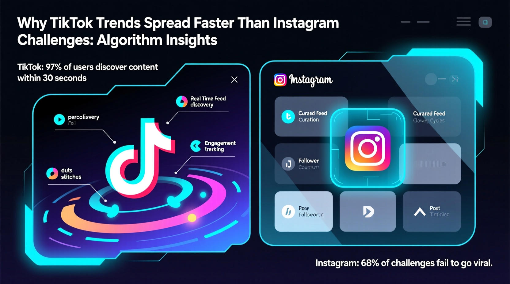 why do tiktok trends spread faster than instagram challenges algorithm insights