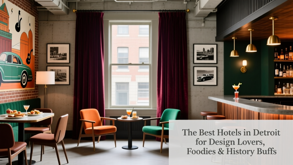 The Best Hotels in Detroit for Design Lovers, Foodies, and History Buffs