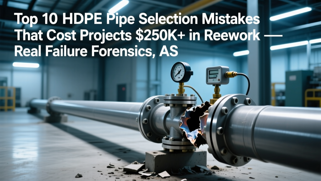 10 HDPE Pipe Selection Mistakes Costing $250K+ in Rework