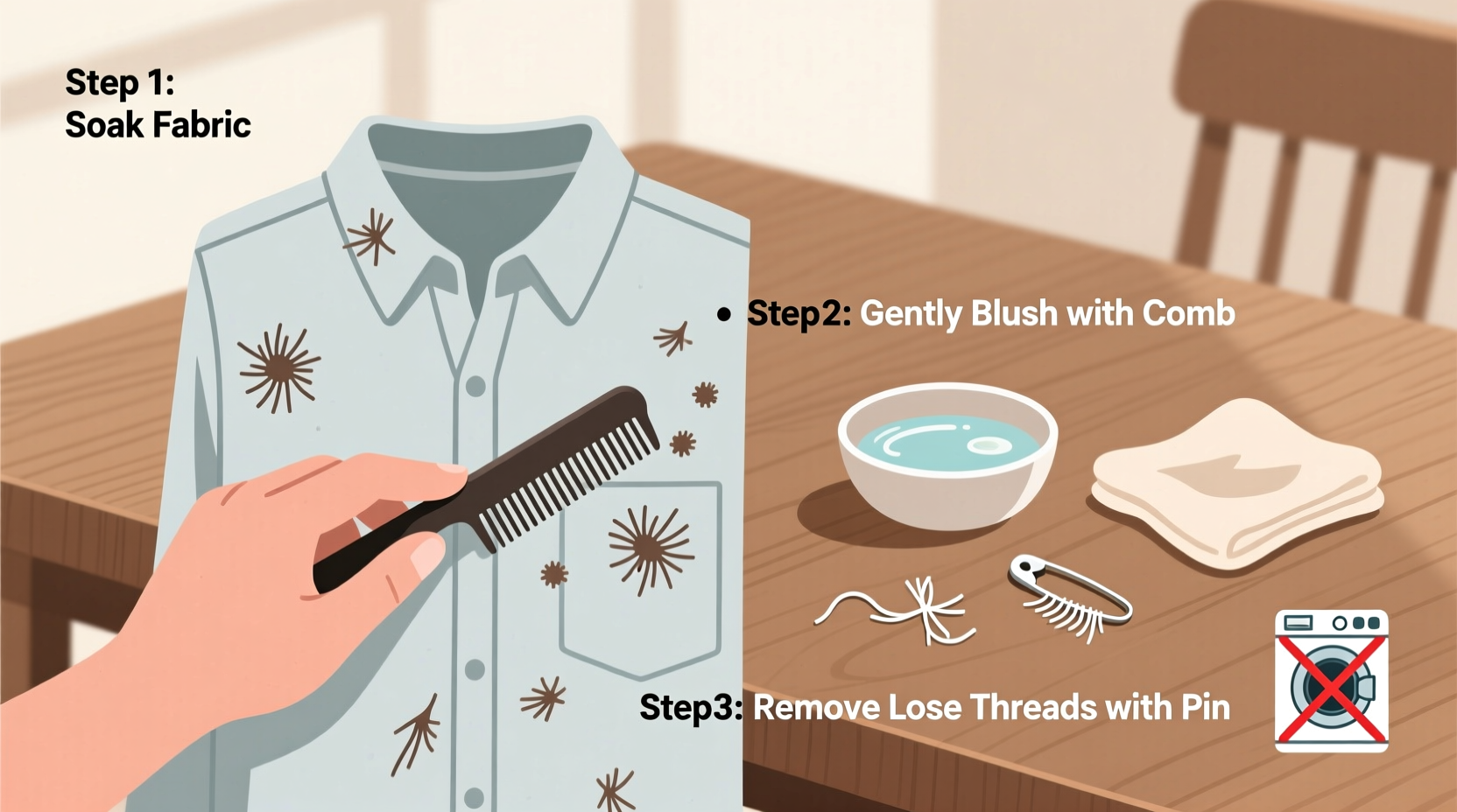 how to debobble clothes without a machine using household items