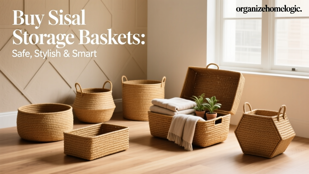 Buy Sisal Storage Baskets: Safe, Stylish & Smart