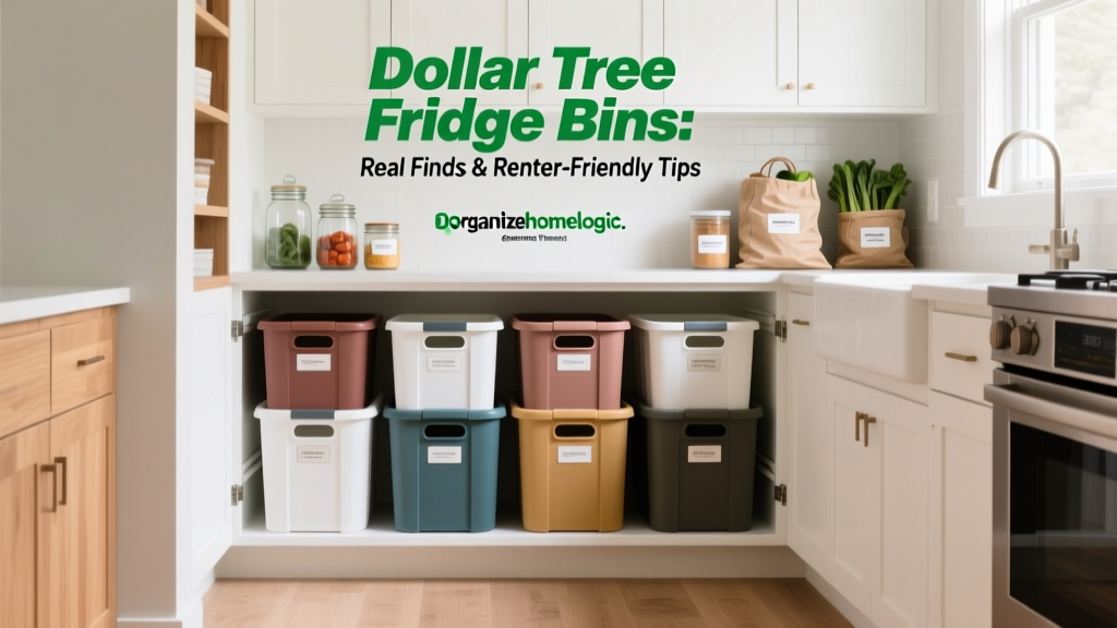 Dollar Tree Fridge Bins: Real Finds & Renter-Friendly Tips