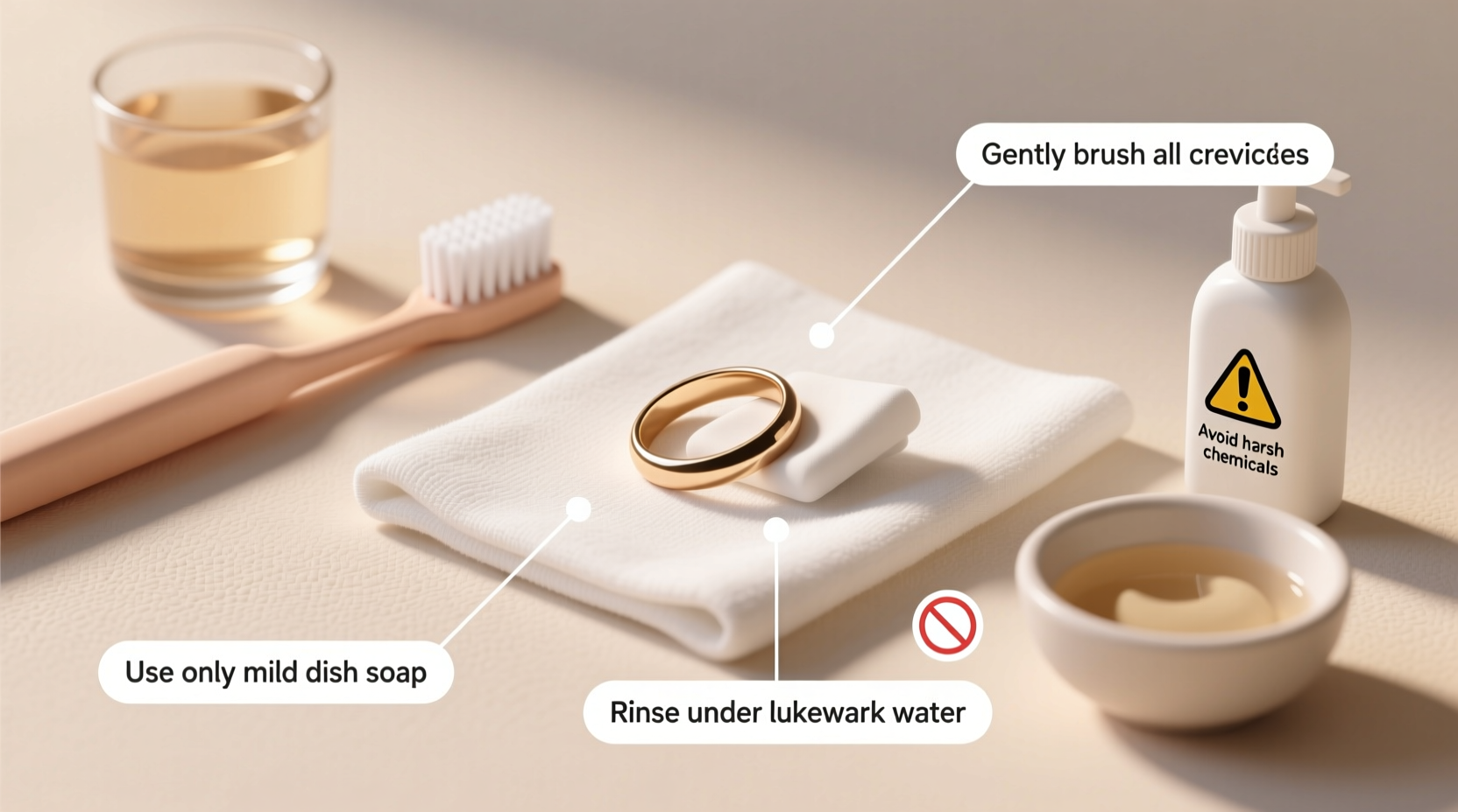 how to clean my wedding ring