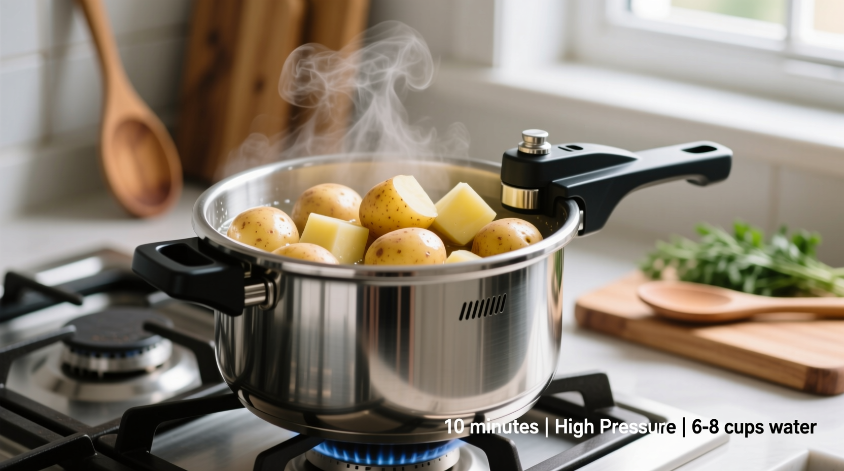 how long to cook potatoes in pressure cooker