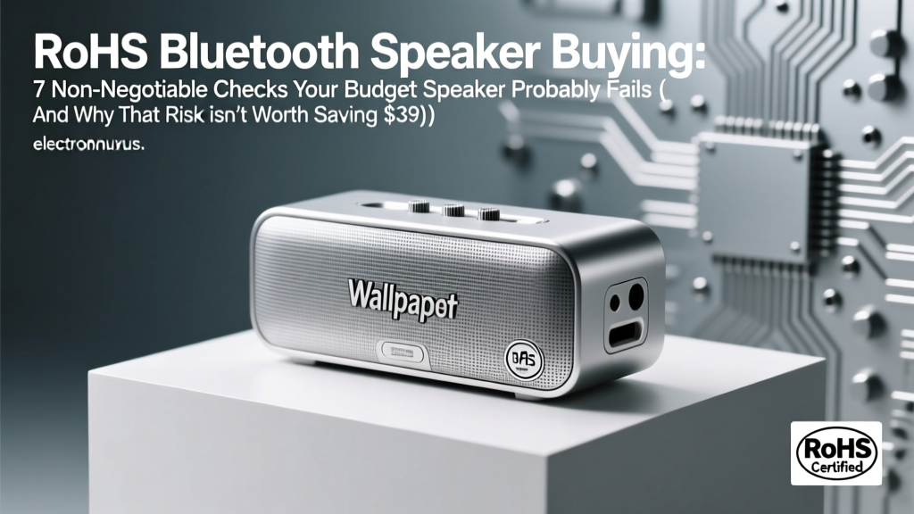 RoHS Bluetooth Speaker Buying: 7 Non-Negotiable Checks Your Budget Speaker Probably Fails (And Why That Risk Isn’t Worth Saving $39)