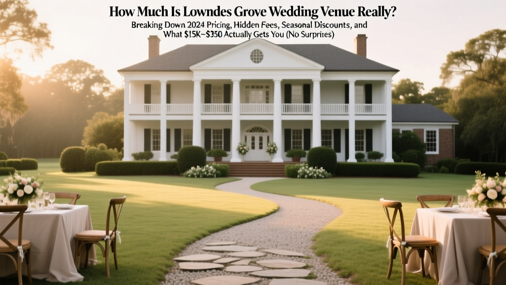 Lowndes Grove Wedding Venue Cost Breakdown (2026)