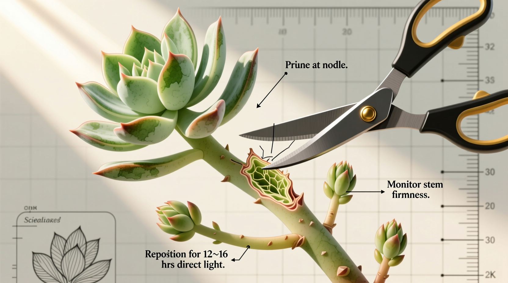 how to revive a leggy succulent without losing shape