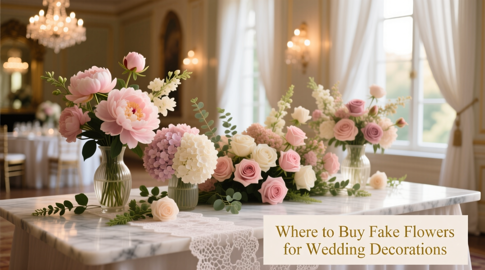 where to buy fake flowers for wedding