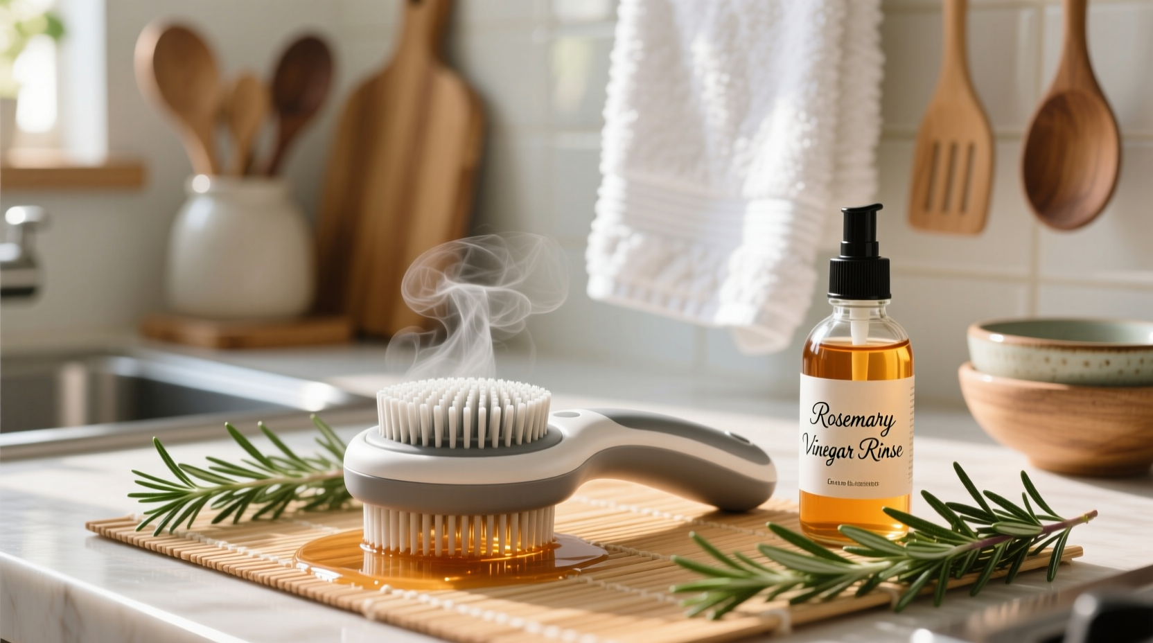 eco friendly cleaning sanitize pet brushes naturally